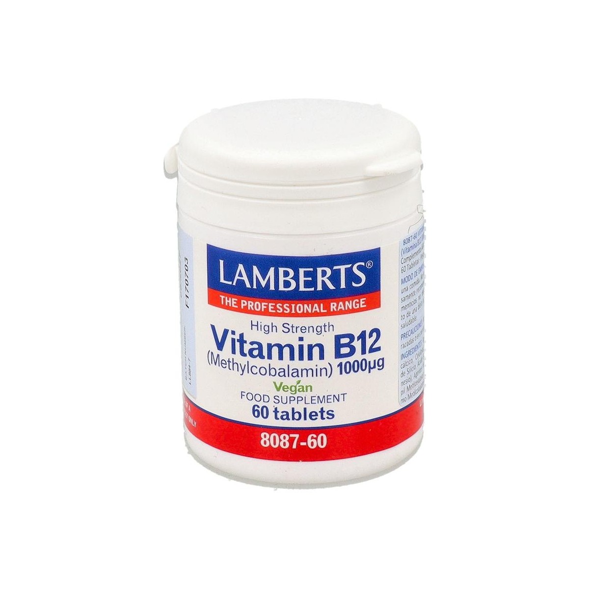 Lamberts 8087-60 Vitamina B12 1.000 Mcg 60 Comp