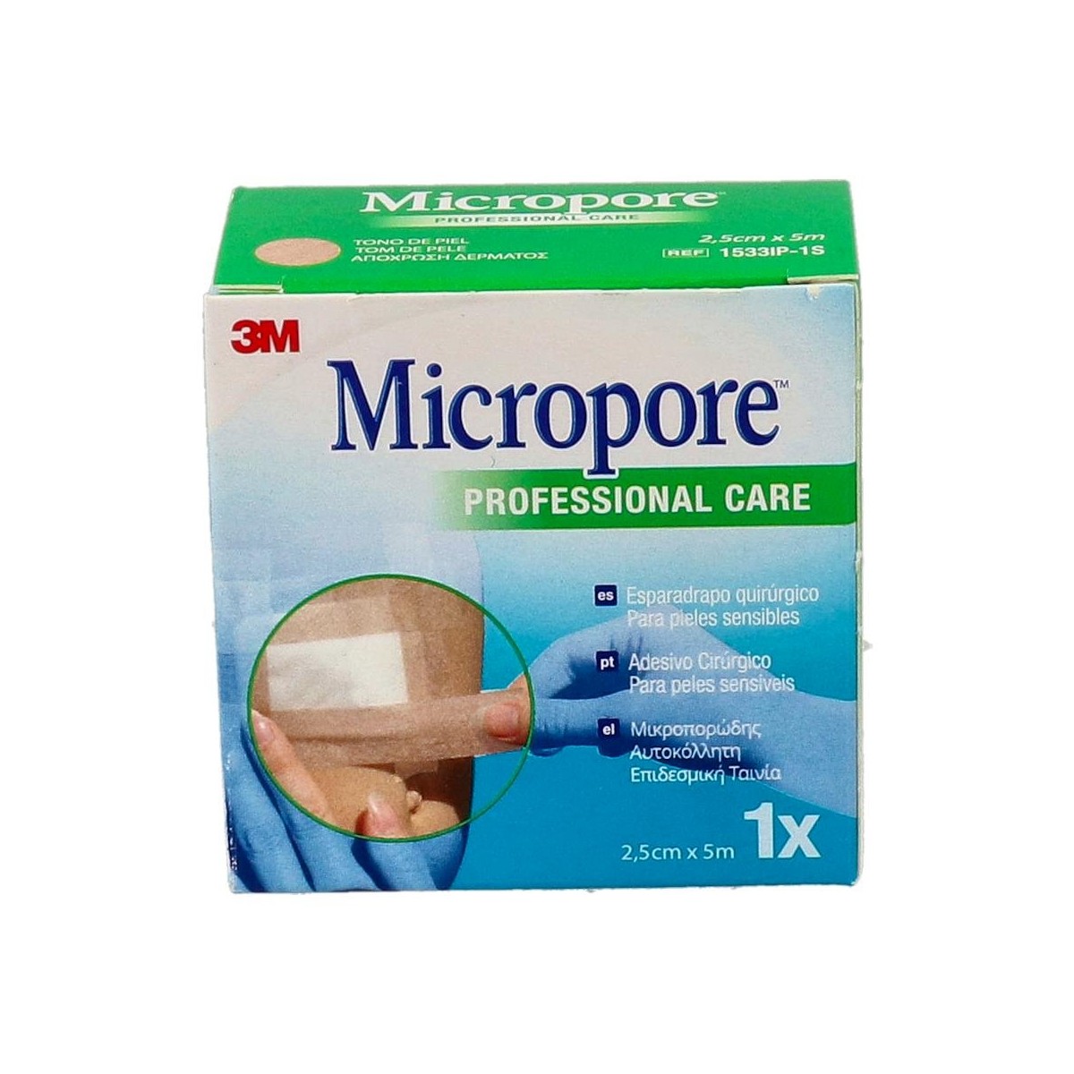 Esparadrapo Micropore Piel 5X 2,5