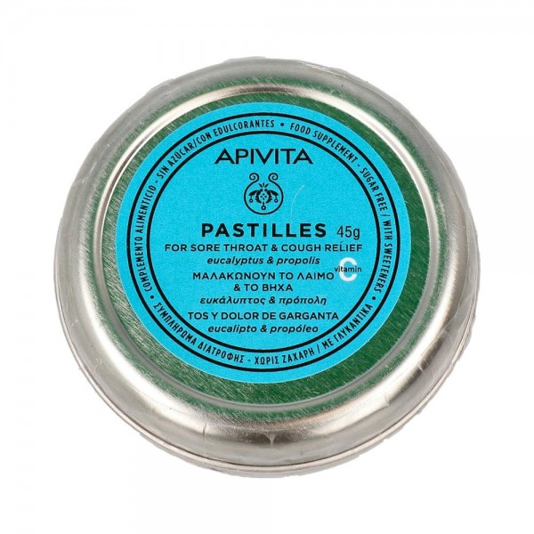 Apivita 10-10-60-246 Pastillas Eucalipto-Propleo 45 G