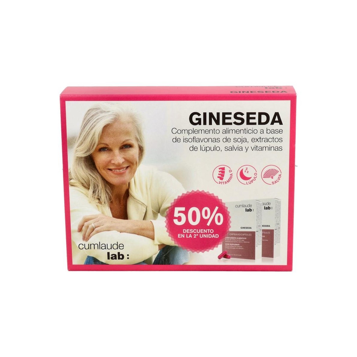Gynelaude Gineseda Duplo 50% 30+30 Caps
