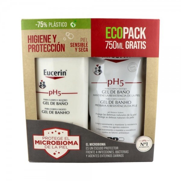 Eucerin Ecopack Gel 1 Litro+750 Ml