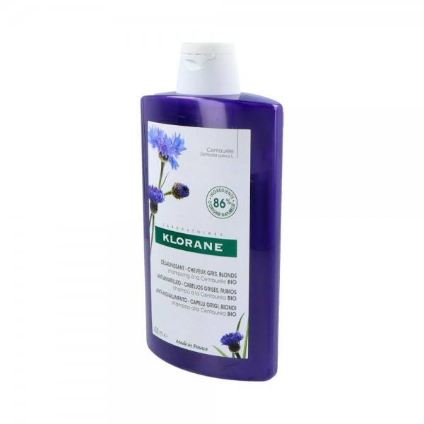 Klorane - Champú a la Centaurea BIO - Cabello gris y rubio 200ml