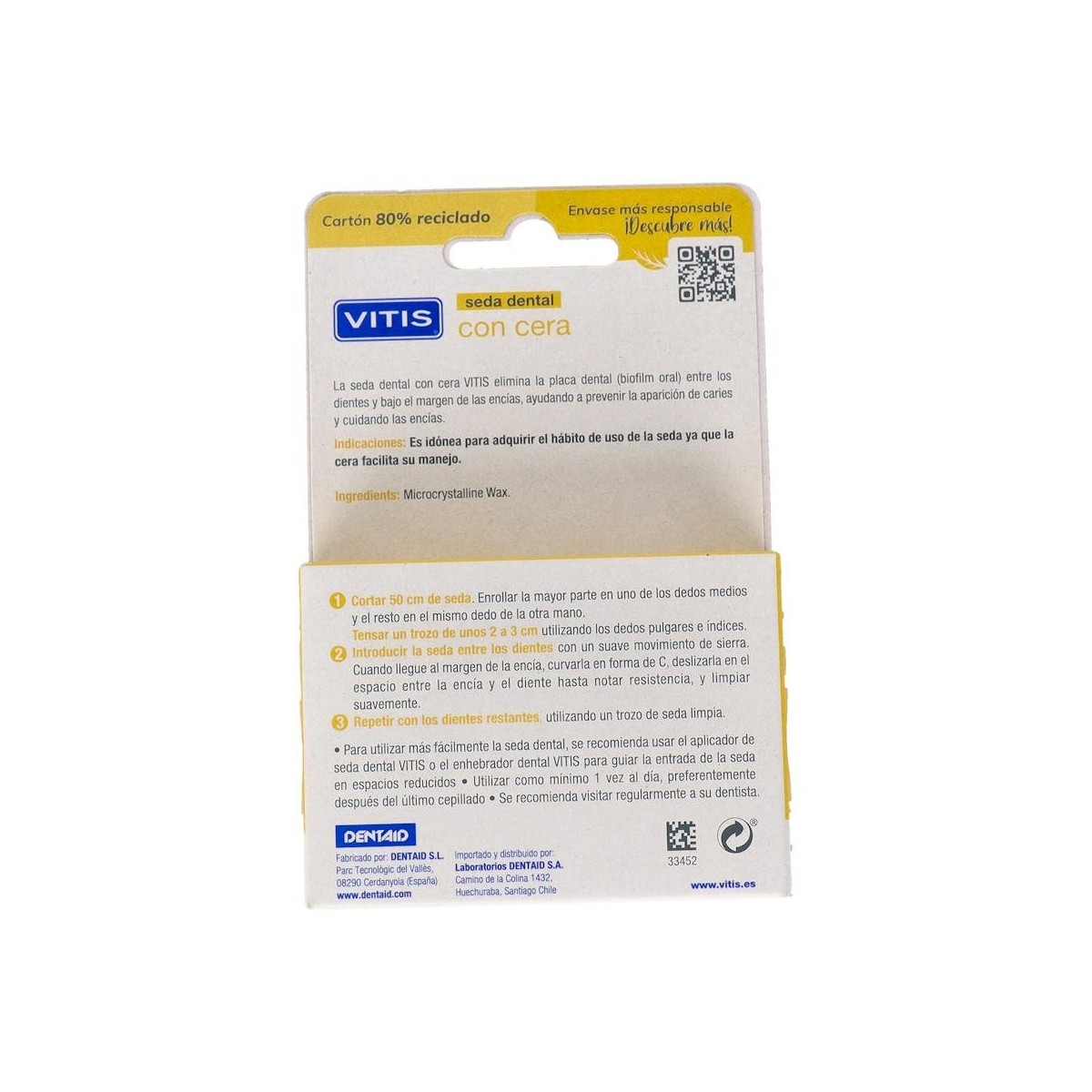 Seda Dental Vitis Con Cera 50 M