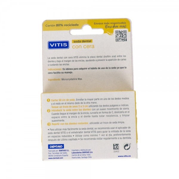 Seda Dental Vitis Con Cera 50 M