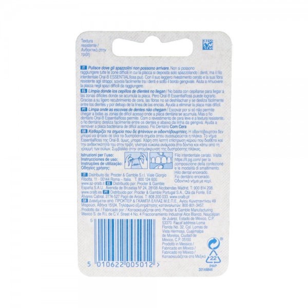 Oral-B Essencial Floss Cera/Menta 50 Mt