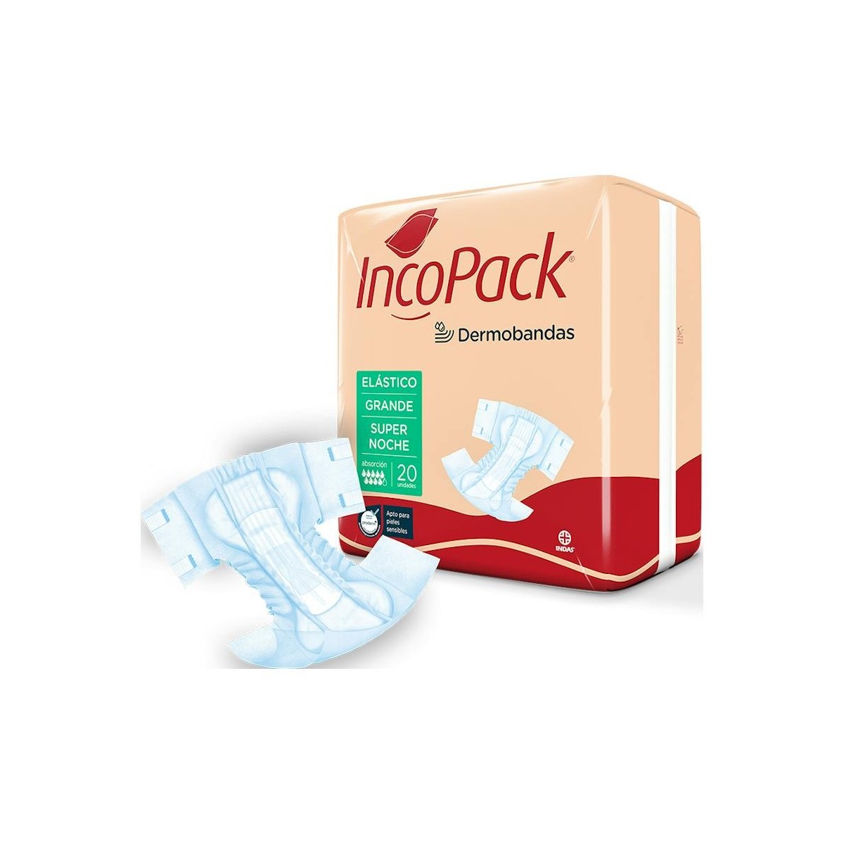 Incopack Elástico Talla Grande Supernoche Caja...