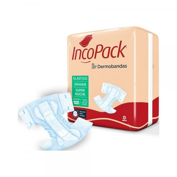 Incopack Elástico Talla Grande Supernoche Caja 80 Absorbentes
