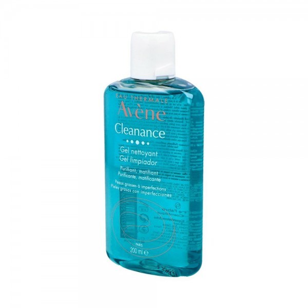 Avène Cleanance Gel limpiador purificante, matificante, anti brillos 200ml