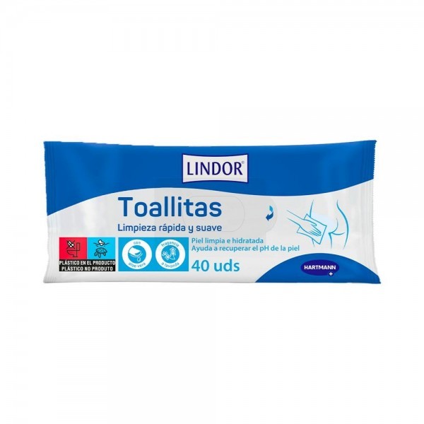 Lindor toallitas 40 uds