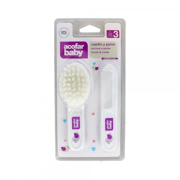 Cepillo Y Peine Acofar Baby Colores Surtidos