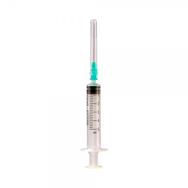 Jeringa 3-P Acof.Est.Ag.0,8X40 5 Ml