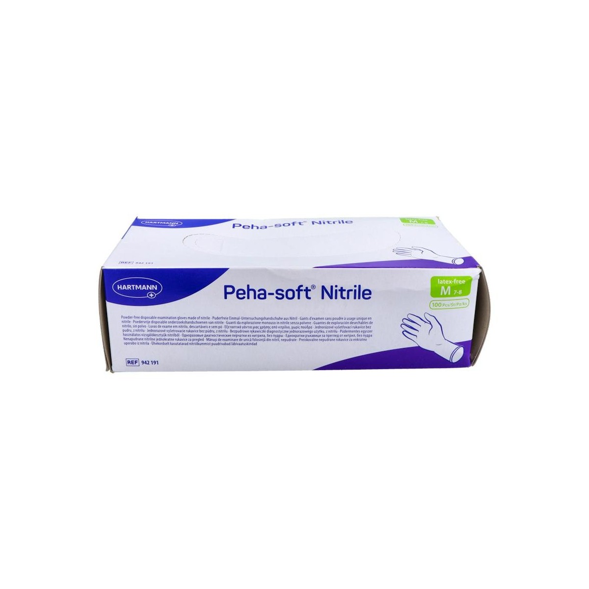 Guantes Peha-Soft Nitrilo Azul T/M 7-8 100 Un...