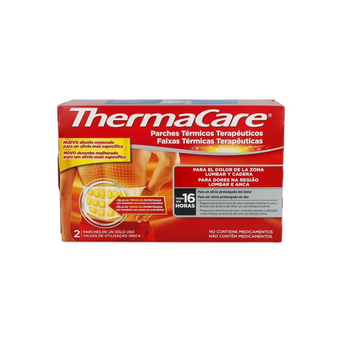 Thermacare Parche Zona Lumbar Y Cadera 2 U