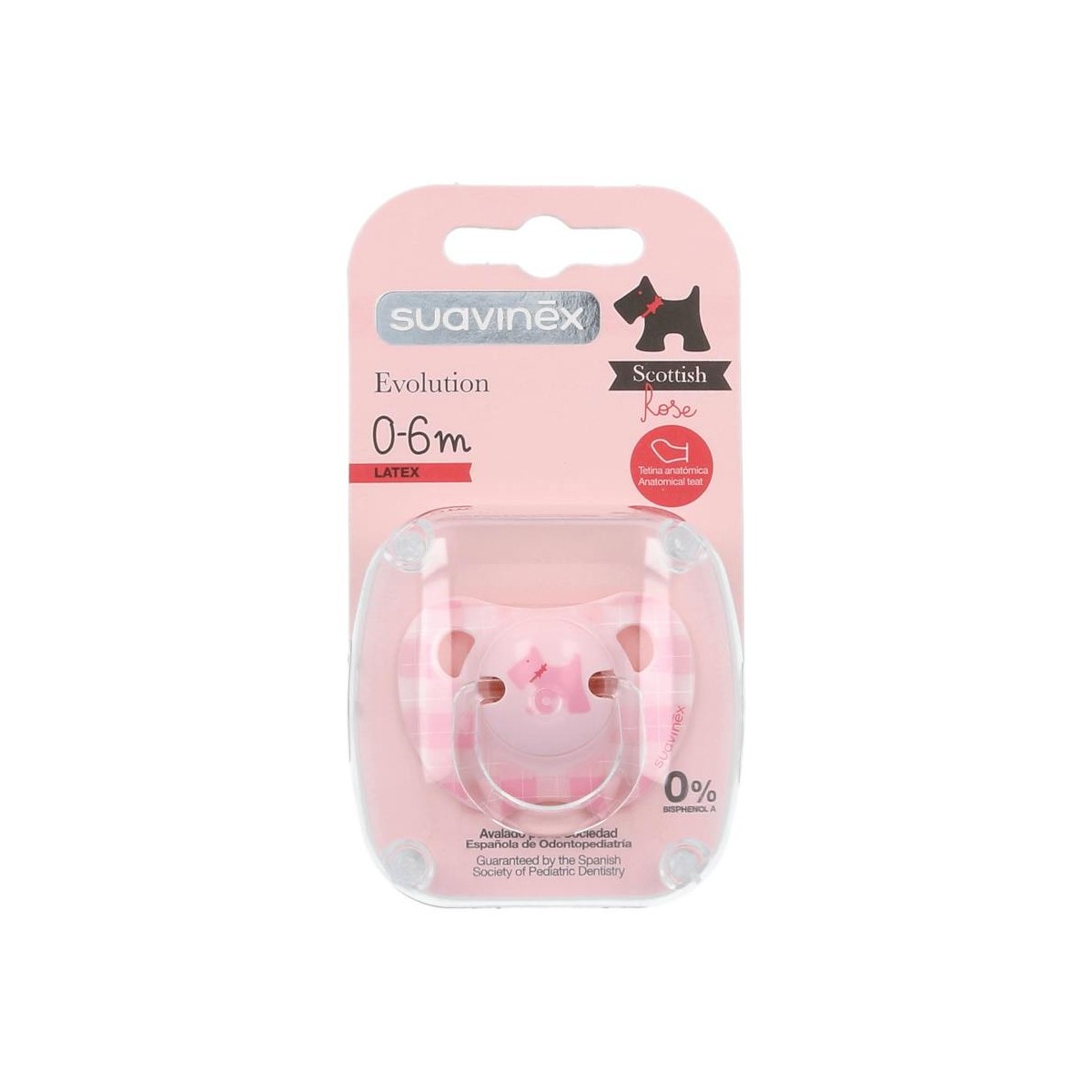 Chupete Suavinex Anato Rosa Latex 0-6 M