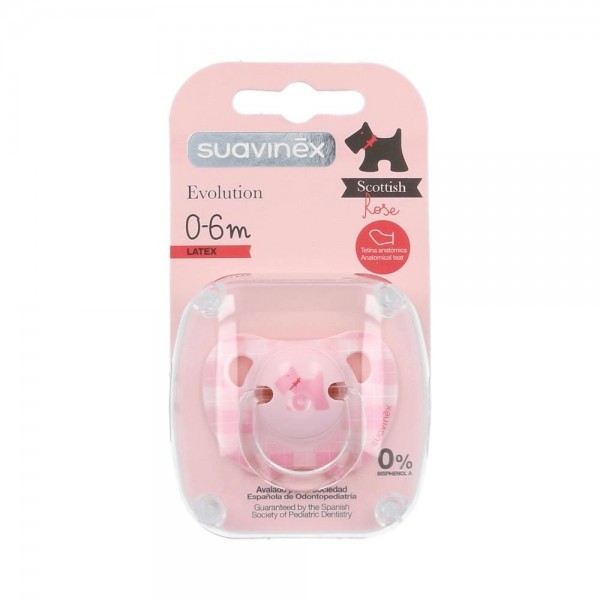 Chupete Suavinex Anato Rosa Latex 0-6 M