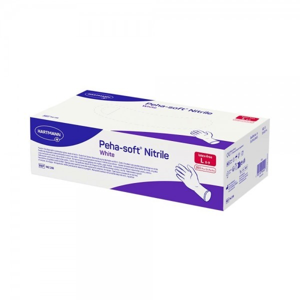 Peha-soft Nitrile blanco L 100 uds